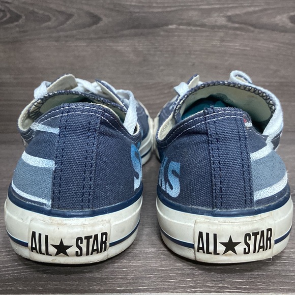 Seattle Seahawks Converse All Star Mens Size 9 Shoes Custom Low Top Blue Sneaker - Picture 3 of 7